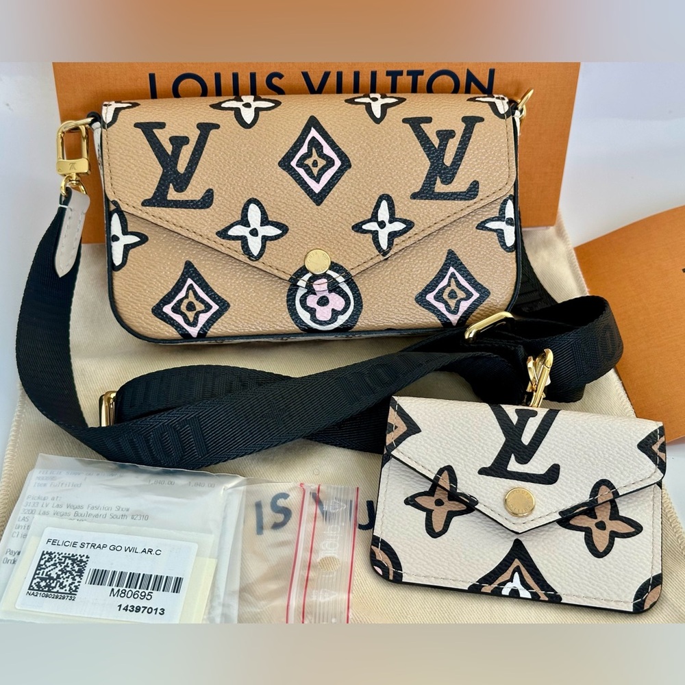 Louis Vuitton Limited Edition Wild at Heart Collection Felicie Strap and Go